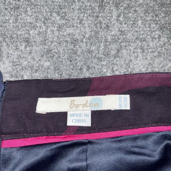 Boden Skirt Womens Size 8 Purple Pencil Zipper Slit lined Career Casual - Picture 3 of 10